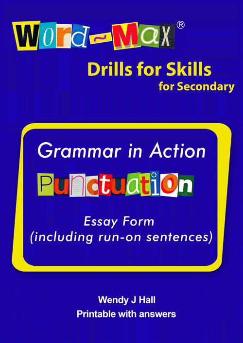 Word-Max | Drills for Skills for Secondary - Punctuation