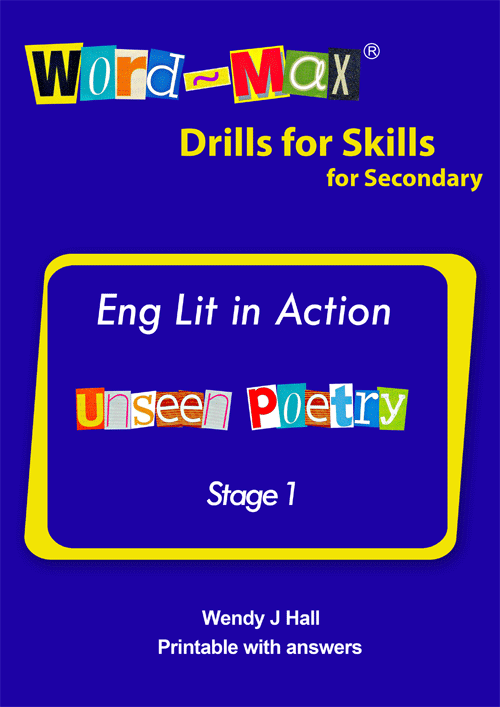 Word-Max | Eng lit in Action - Unseen Poetry - Stage 1
