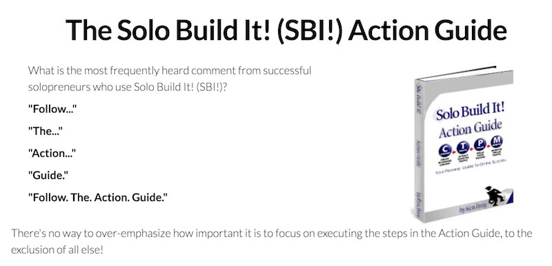 The Solo Build It! (SBI!) Action Guide